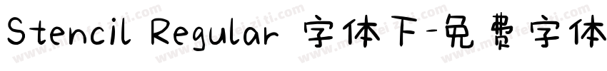 Stencil Regular 字体下字体转换